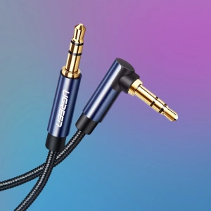 Hurtownia GSM - Kabel audio UGREEN AV112 2 x mini jack 3,5mm 0.5m niebieski - UGR1311BLU - {ean13} - Hurt