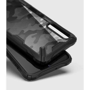 Etui Ringke Fusion-X Design Samsung Galaxy A70 Camo (Moro) Black