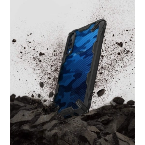 Etui Ringke Fusion-X Design Samsung Galaxy A70 Camo (Moro) Black