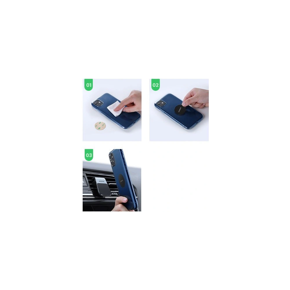 Hurtownia GSM - Uchwyt samochodowy UGREEN LP290 magnetyczny na kratę wentylacyjną srebrny - UGR1313SLV - {ean13} - Hurt