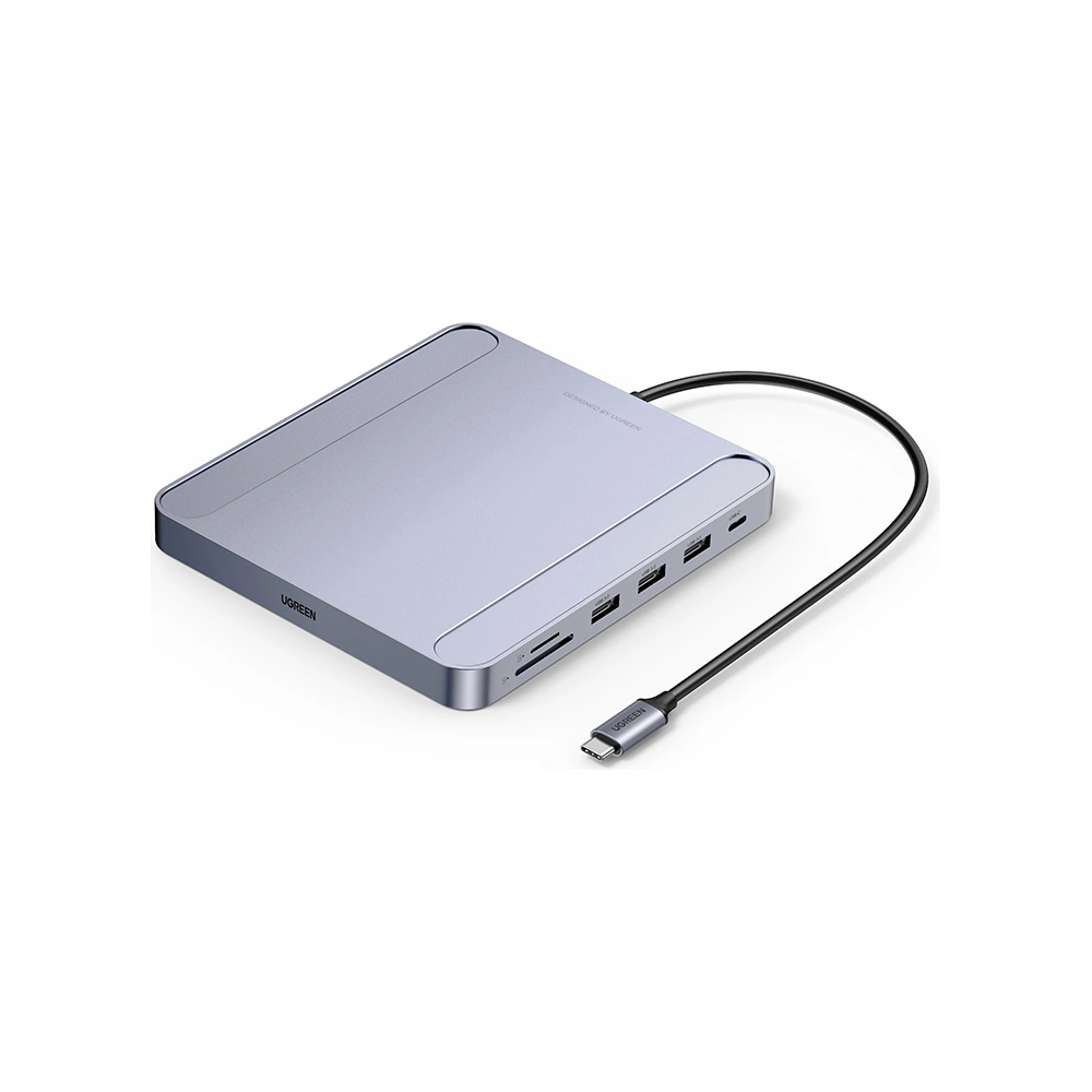 Hurtownia GSM - Hub UGREEN CM522 USB-C - 3 x USB 3.1 Gen 1 + SD/TF + RJ45 šedý - UGR1315GRY - {ean13} - Hurt