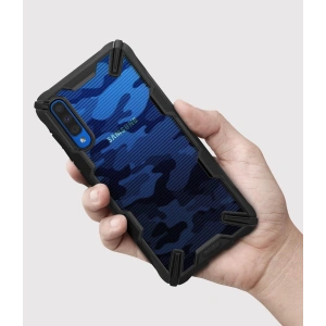 Etui Ringke Fusion-X Design Samsung Galaxy A70 Camo (Moro) Black