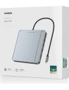 Wholesale UGREEN CM522 USB Type C HUB - 3 x USB Type A 3.1 Gen 1 + SD/TF + RJ45 Grey - UGR1315GRY - {ean13} - Hurt
