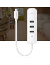 Wholesale UGREEN CM416 4-in-1 USB HUB Type C - 3x USB Type A 3.1 Gen 1 + RJ45 PD white - UGR1316WHT - {ean13} - Hurt