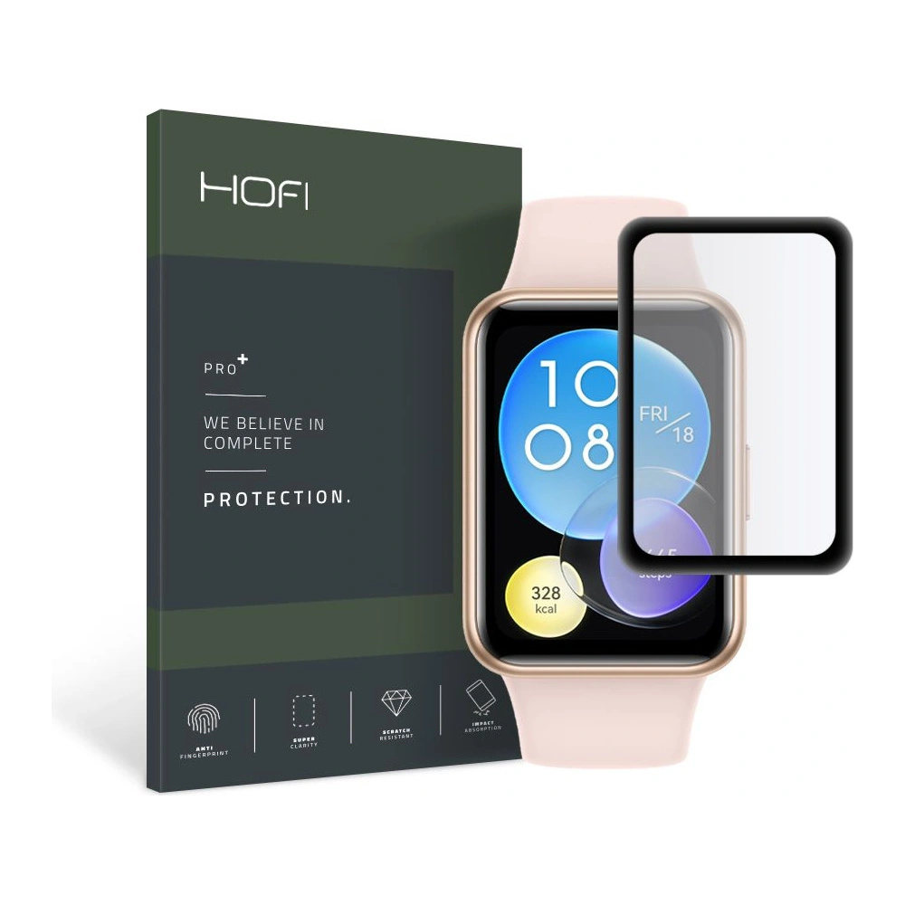 Hurtownia GSM - Hybidní sklo Hofi Hybrid Pro+ Huawei Watch Fit 2 Black - HOFI244BLK - {ean13} - Hurt