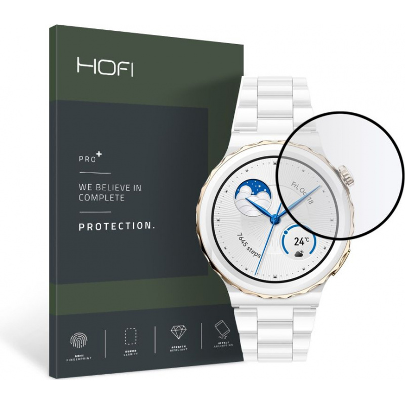 Hurtownia Hofi - 9589046924118 - HOFI245BLK - Szkło hybrydowe Hofi Hybrid Pro+ Huawei Watch GT 3 Pro 43mm Black - B2B homescreen