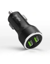 Hurtownia GSM - Ładowarka samochodowa Ringke RealX2 2x Quick Charge 3.0 Black - RGK921 - {ean13} - Hurt