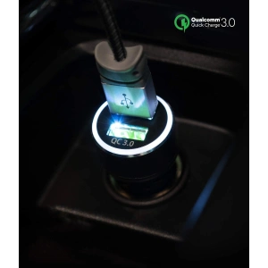 Ładowarka samochodowa Ringke RealX2 2x Quick Charge 3.0 Black