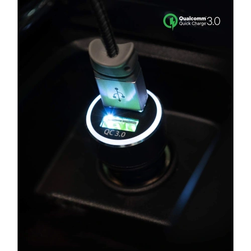 Ładowarka samochodowa Ringke RealX2 2x Quick Charge 3.0 Black