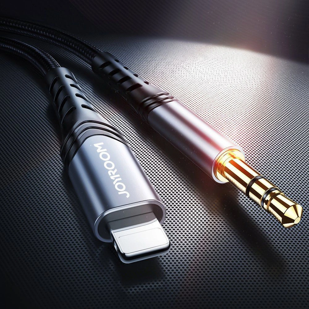 Hurtownia GSM - Kabel audio Joyroom SY-A02 Lightning - AUX 200 cm černý - JYR094BLK - {ean13} - Hurt