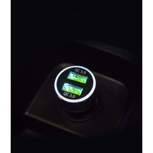 Ładowarka samochodowa Ringke RealX2 2x Quick Charge 3.0 Black