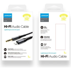 Wholesale Joyroom SY-A02 Lightning - AUX Cable 200cm Black - JYR094BLK - {ean13} - Hurt