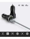 Hurtownia GSM - Ładowarka samochodowa Ringke RealX2 2x Quick Charge 3.0 Black - RGK921 - {ean13} - Hurt
