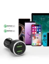 Hurtownia GSM - Ładowarka samochodowa Ringke RealX2 2x Quick Charge 3.0 Black - RGK921 - {ean13} - Hurt