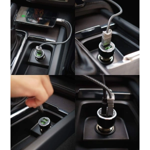 Ładowarka samochodowa Ringke RealX2 2x Quick Charge 3.0 Black