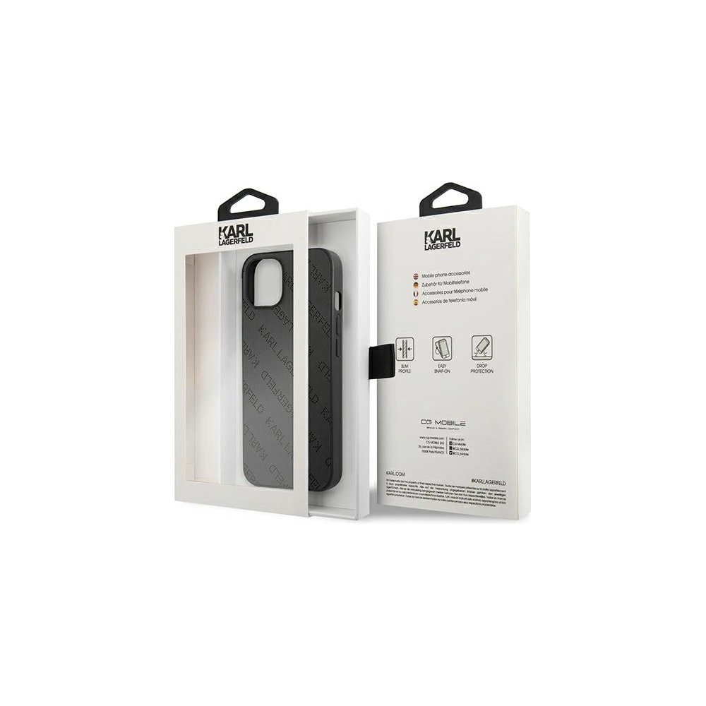Hurtownia GSM - Etui Karl Lagerfeld KLHCP13SPTLK Apple iPhone 13 mini hardcase černý/black Perforated Allover - KLD949BLK - {ean13} - Hurt