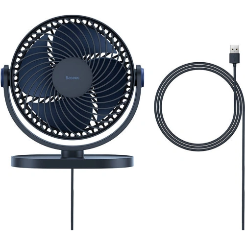 Wentylator biurkowy Baseus Serenity, USB (niebieski)