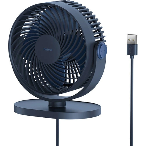 Wentylator biurkowy Baseus Serenity, USB (niebieski)