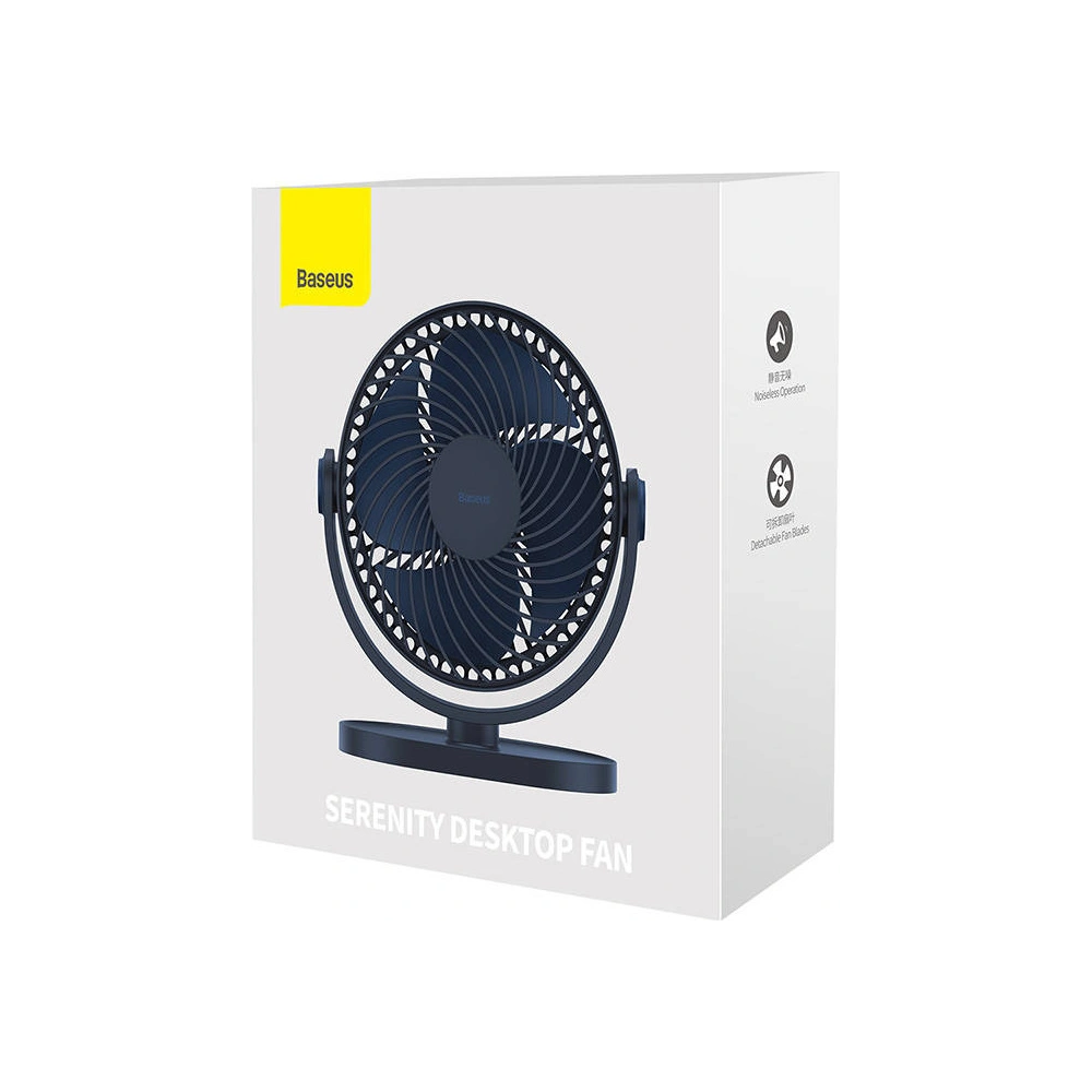 Stolní ventilátor Baseus Serenity, USB (modrý)
