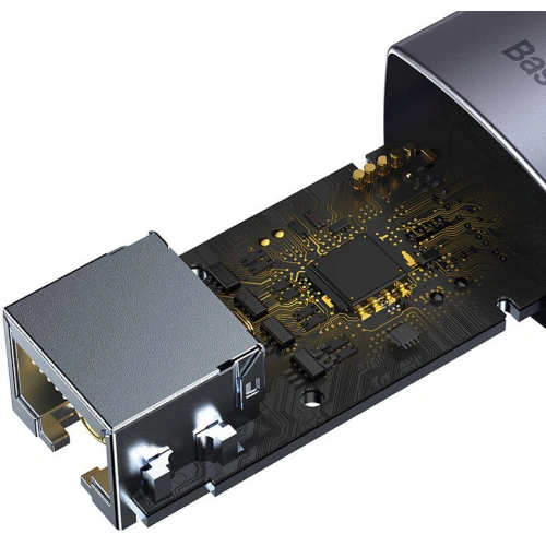 Adapter sieciowy Baseus Lite Series USB do RJ45, 100Mbps (szary)