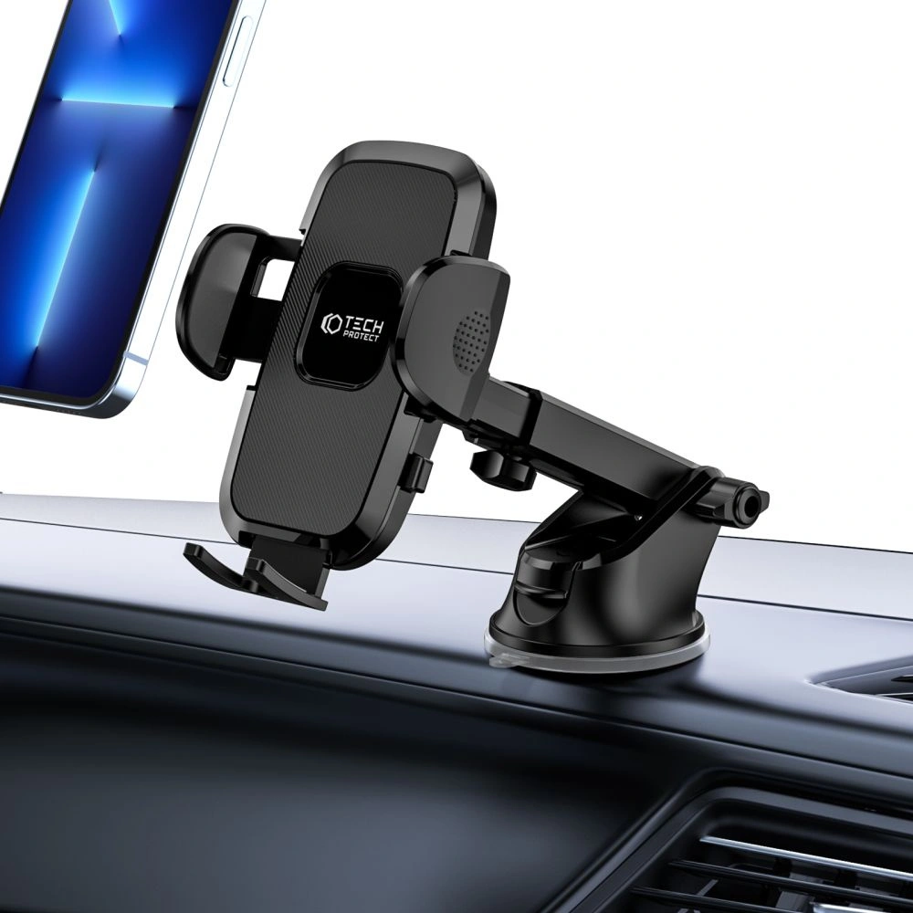 Hurtownia GSM - Upevnění do auta Tech-Protect V3 Univerzální držák na čelní sklo a palubní desku Černý - THP1149BLK - {ean13} - Hurt
