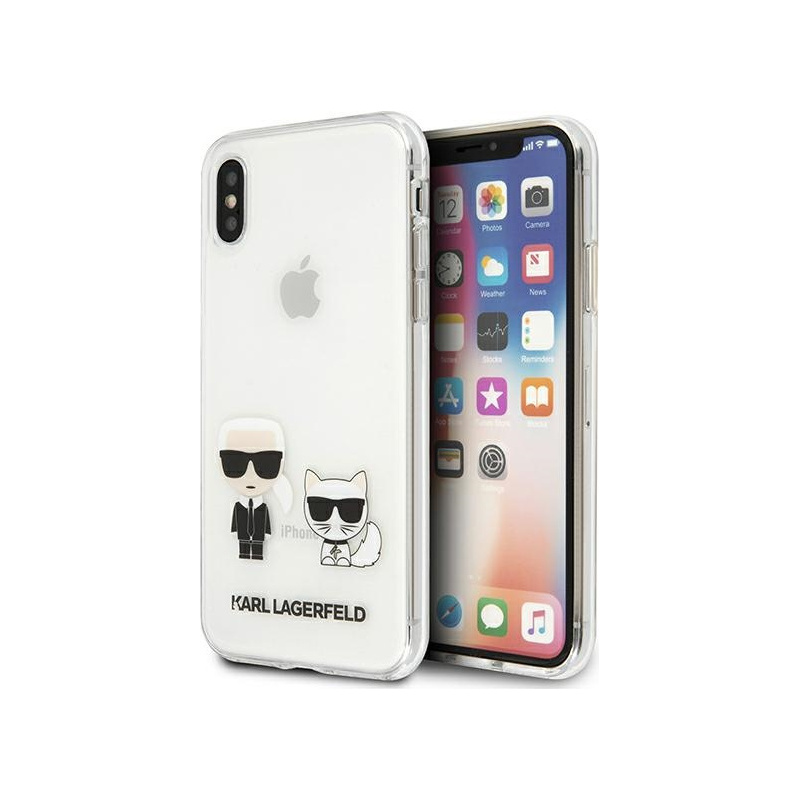 Karl Lagerfeld Distributor - 3666339055059 - KLD950CL - Karl Lagerfeld KLHCI65CKTR Apple iPhone XS Max hardcase Transparent Karl & Choupette - B2B homescreen