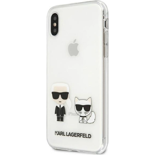Etui Karl Lagerfeld KLHCI65CKTR Apple iPhone XS Max hardcase Transparent Karl & Choupette