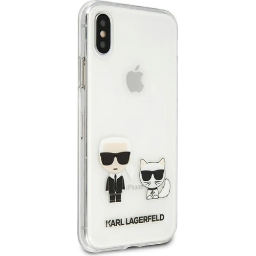 Etui Karl Lagerfeld KLHCI65CKTR Apple iPhone XS Max hardcase Transparent Karl & Choupette
