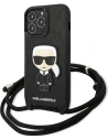 Hurtownia GSM - Etui Karl Lagerfeld KLHCP13LCMNIPK Apple iPhone 13 Pro hardcase czarny/black Leather Monogram Patch and Cord Iconik - KLD952BLK - {ean13} - Hurt