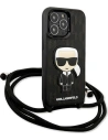 Hurtownia GSM - Etui Karl Lagerfeld KLHCP13LCMNIPK Apple iPhone 13 Pro hardcase czarny/black Leather Monogram Patch and Cord Iconik - KLD952BLK - {ean13} - Hurt