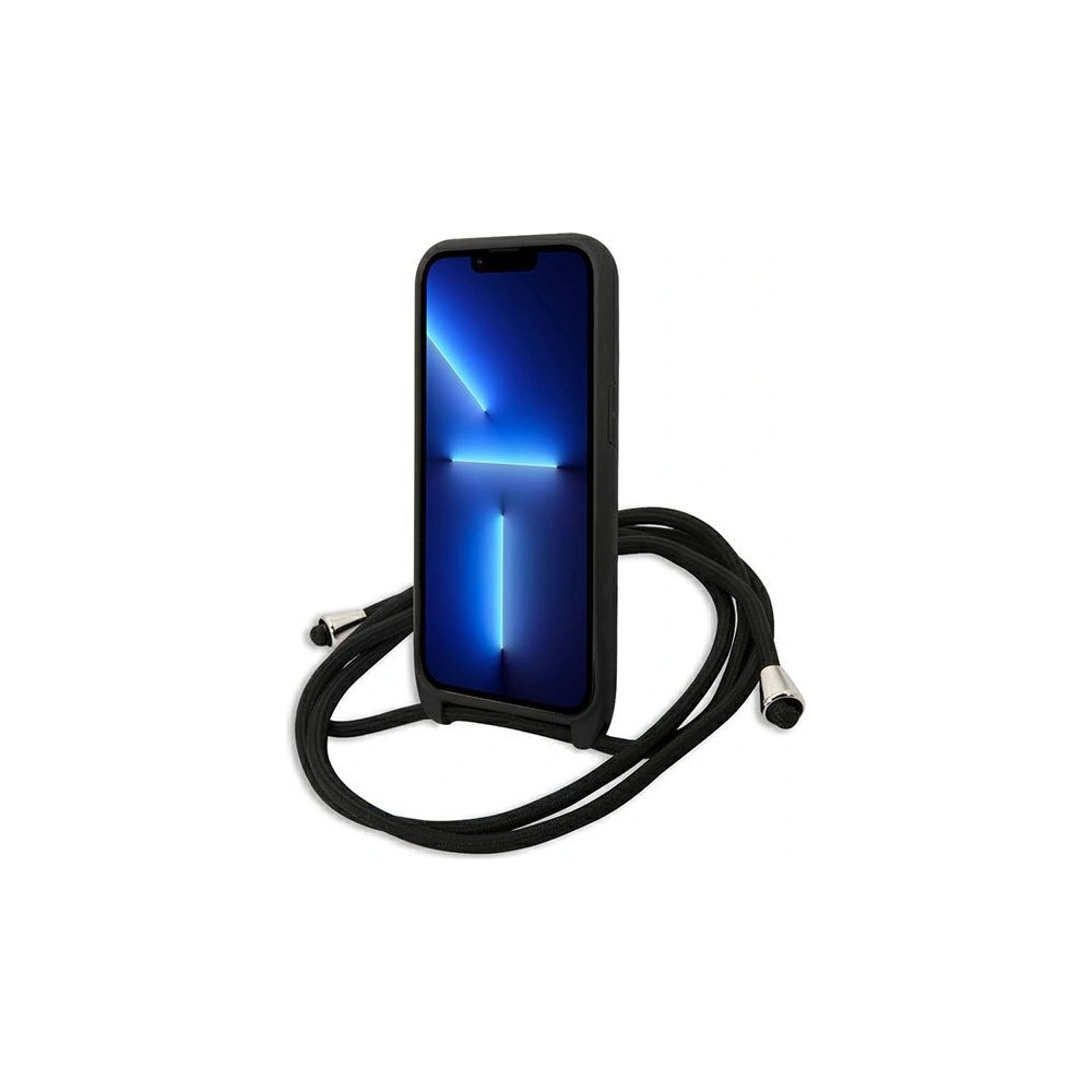 Hurtownia GSM - Etui Karl Lagerfeld KLHCP13LCMNIPK Apple iPhone 13 Pro hardcase czarny/black Leather Monogram Patch and Cord Iconik - KLD952BLK - {ean13} - Hurt