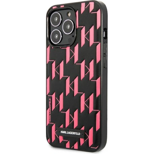 Etui Karl Lagerfeld KLHCP13LMNMP1P Apple iPhone 13 Pro hardcase różowy/pink Monogram Plaque