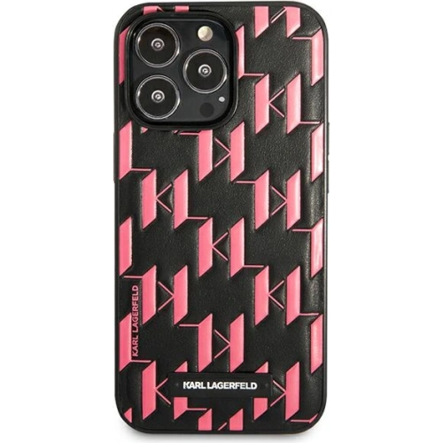 Etui Karl Lagerfeld KLHCP13LMNMP1P Apple iPhone 13 Pro hardcase różowy/pink Monogram Plaque