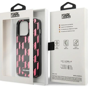 Etui Karl Lagerfeld KLHCP13LMNMP1P Apple iPhone 13 Pro hardcase różowy/pink Monogram Plaque