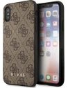 Etui Guess GUHCI65G4GFBR Apple iPhone XS Max brązowy/brown hard case 4G Metal Gold Logo