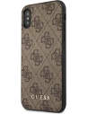 Hurtownia GSM - Case Guess GUHCI65G4GFBR Apple iPhone XS Max braun/braun Hülle Hard Case 4G Metall Gold Logo - GUE1820BR - {ean13} - Hurt