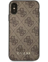 Hurtownia GSM - Case Guess GUHCI65G4GFBR Apple iPhone XS Max braun/braun Hülle Hard Case 4G Metall Gold Logo - GUE1820BR - {ean13} - Hurt
