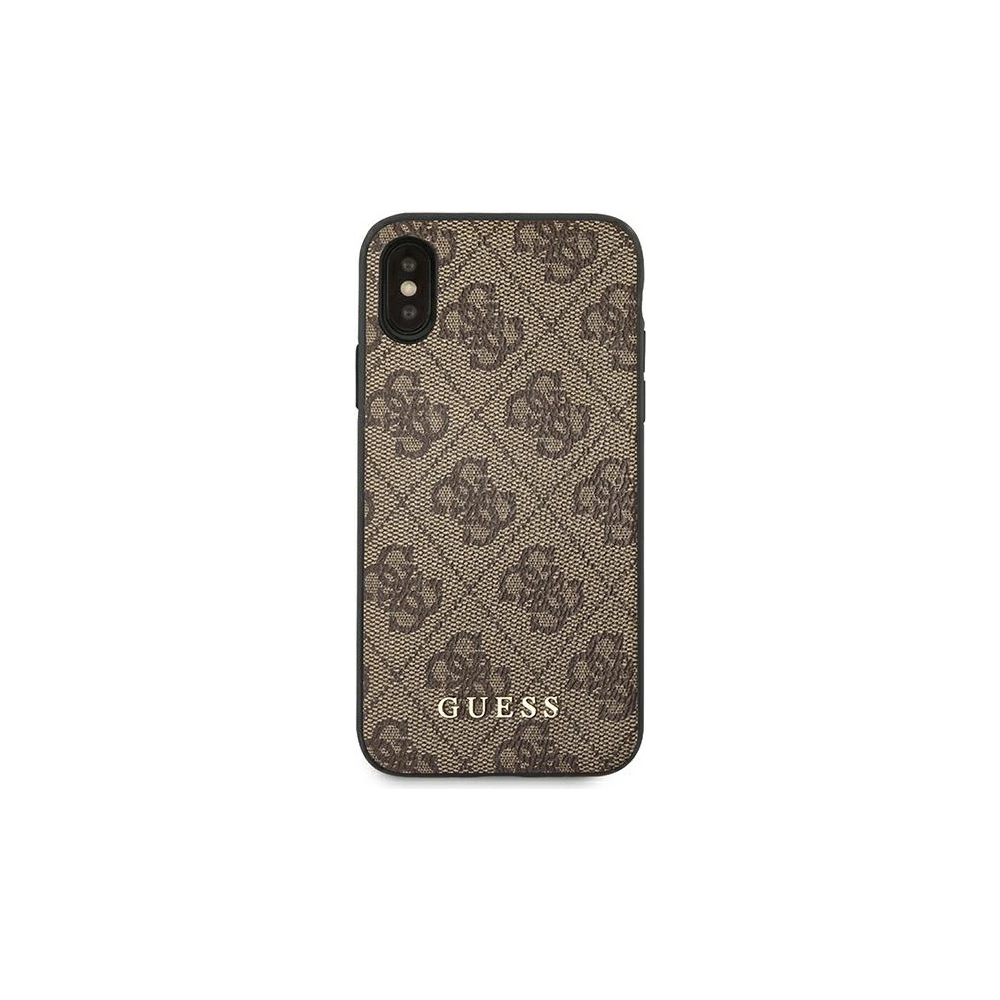 Hurtownia GSM - Etui Guess GUHCI65G4GFBR Apple iPhone XS Max hnědý/brown hard case 4G Metal Gold Logo - GUE1820BR - {ean13} - Hurt