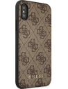 Hurtownia GSM - Case Guess GUHCI65G4GFBR Apple iPhone XS Max braun/braun Hülle Hard Case 4G Metall Gold Logo - GUE1820BR - {ean13} - Hurt