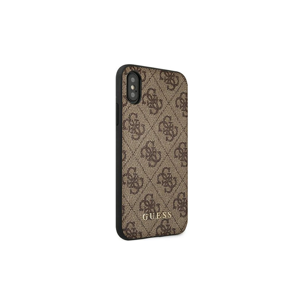 Hurtownia GSM - Etui Guess GUHCI65G4GFBR Apple iPhone XS Max hnědý/brown hard case 4G Metal Gold Logo - GUE1820BR - {ean13} - Hurt