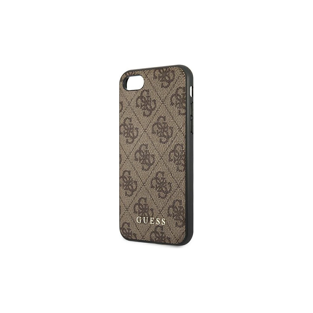 Hurtownia GSM - Etui Guess GUHCI8G4GFBR Apple iPhone SE 2022/2020/8/7 hnědý/brown tvrdý kryt 4G Metal Gold Logo - GUE1821BR - {ean13} - Hurt