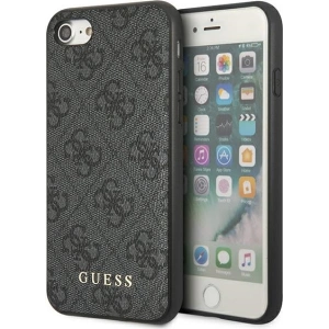 Hurtownia GSM - Etui Guess GUHCI8G4GFGR Apple iPhone SE 2022/2020/8/7 szary/grey hard case 4G Metal Gold Logo - GUE1822GRY - {ean13} - Hurt