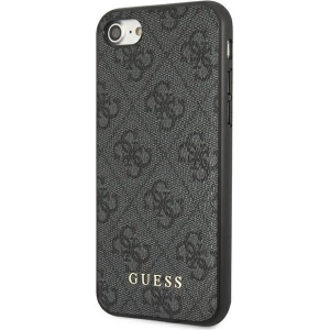 Hurtownia GSM - Etui Guess GUHCI8G4GFGR Apple iPhone SE 2022/2020/8/7 szary/grey hard case 4G Metal Gold Logo - GUE1822GRY - {ean13} - Hurt