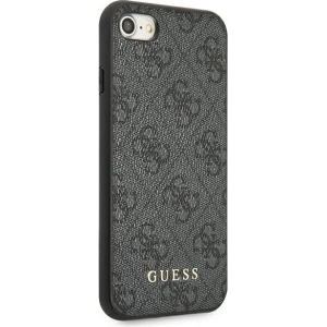 Hurtownia GSM - Etui Guess GUHCI8G4GFGR Apple iPhone SE 2022/2020/8/7 szary/grey hard case 4G Metal Gold Logo - GUE1822GRY - {ean13} - Hurt
