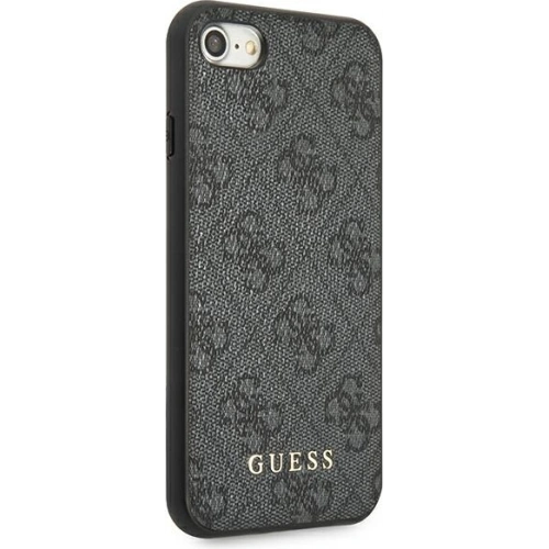 Etui Guess GUHCI8G4GFGR Apple iPhone SE 2022/2020/8/7 szary/grey hard case 4G Metal Gold Logo