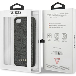 Hurtownia GSM - Etui Guess GUHCI8G4GFGR Apple iPhone SE 2022/2020/8/7 szary/grey hard case 4G Metal Gold Logo - GUE1822GRY - {ean13} - Hurt