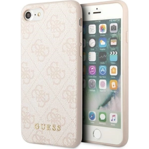 Hurtownia GSM - Case Guess GUHCI8G4GFPI Apple iPhone SE 2022/2020/8/7 rosa/pink Hartschale 4G Metal Gold Logo - GUE1823PNK - {ean13} - Hurt