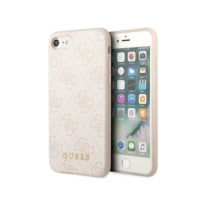 Etui Guess GUHCI8G4GFPI Apple iPhone SE 2022/2020/8/7 różowy/pink hard case 4G Metal Gold Logo