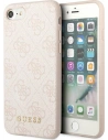 Case Guess GUHCI8G4GFPI Apple iPhone SE 2022/2020/8/7 rosa/pink Hartschale 4G Metal Gold Logo