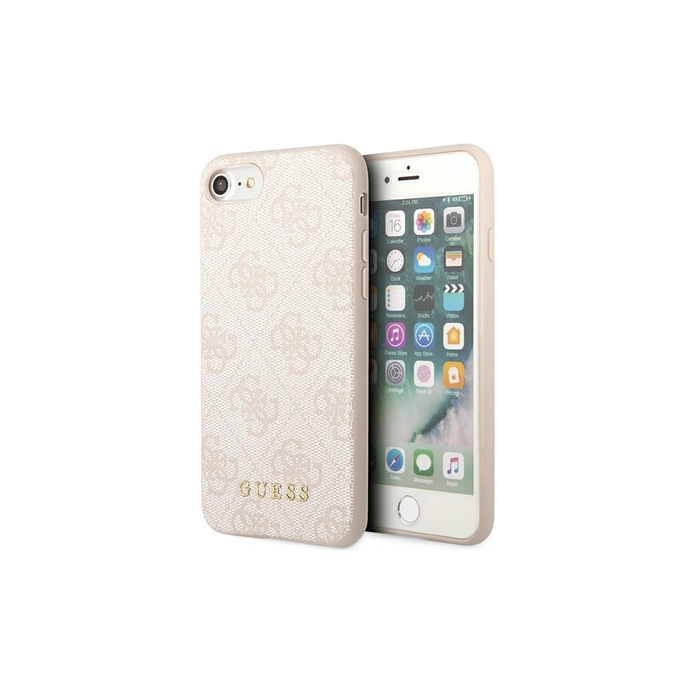 Hurtownia GSM - Etui Guess GUHCI8G4GFPI Apple iPhone SE 2022/2020/8/7 růžové/ružové tvrdé pouzdro 4G Metal Gold Logo - GUE1823PNK - {ean13} - Hurt